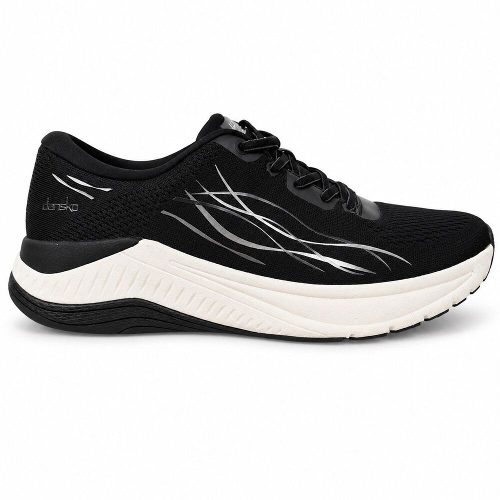 Dansko Pace Walking Sneaker Women 11.5-12 EU 42 Black Mesh Lace Up Shoes